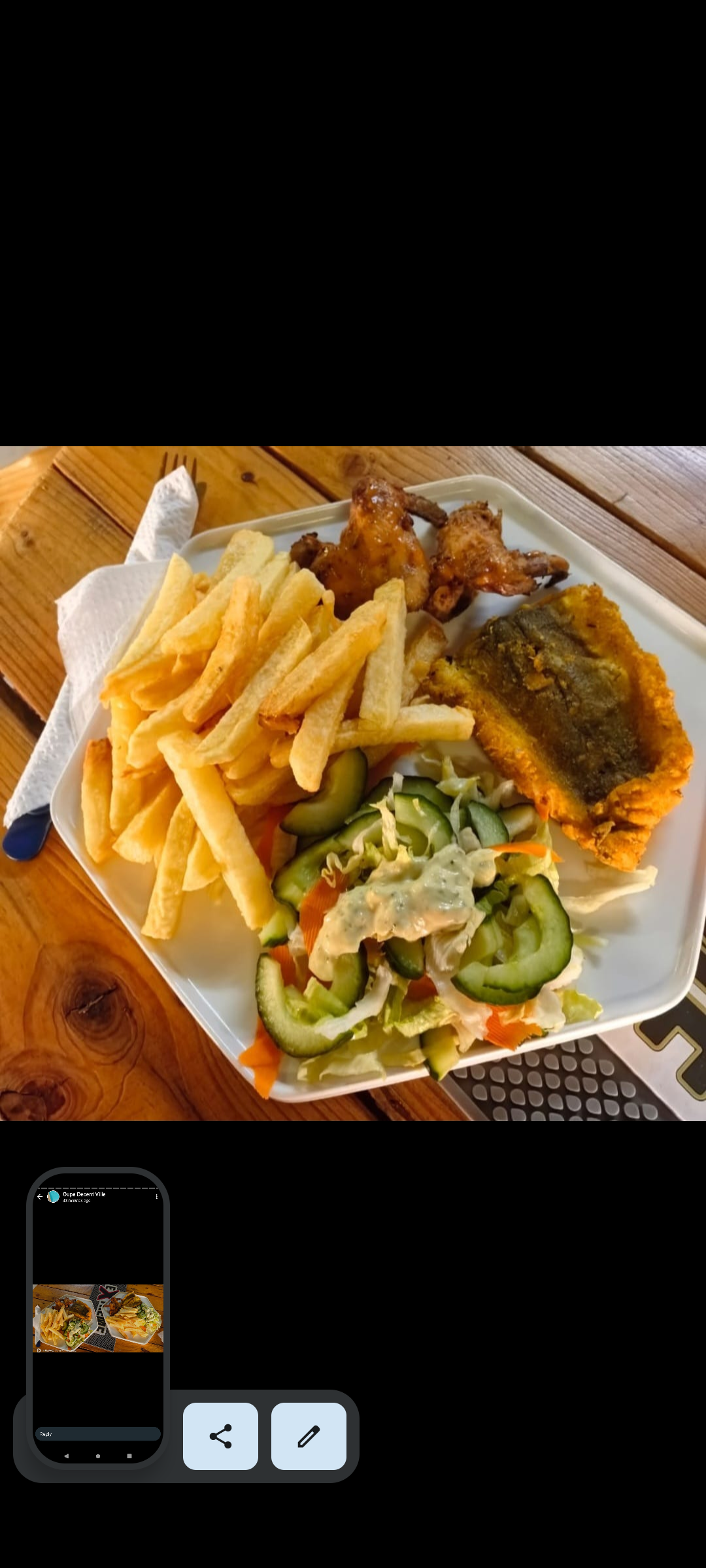 fish, Wings & chips